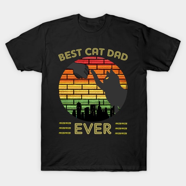 Best cat dad ever T-Shirt by brishop